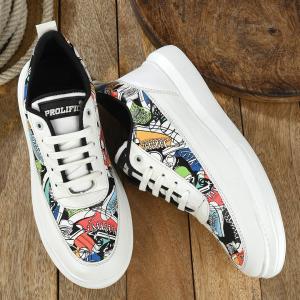 Nexsy Latest Graceful Men Casual Sneaker Shoes | Casual Shoes For Men's & Boys PRINT WHITE