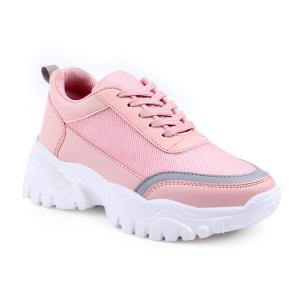 Pink Grey Latest Stylish Casual Shoes | Lightweight Walking Sneakers | Gym Shoes for Girls & Women