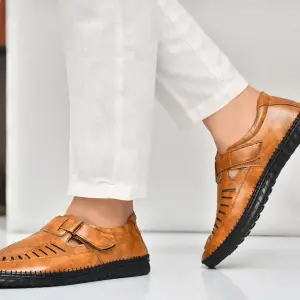 Nexsy Latest Fabulous Men Sandals | Roman Sandals/Outdoor Sandal For Men's & Boys-105-Sandal-TAN